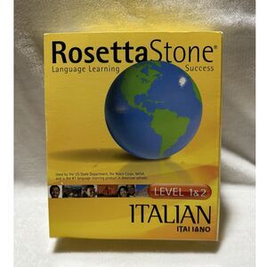 Rosetta Stone Italian Level 1 & 2 Language Course CD Set for Windows/Mac